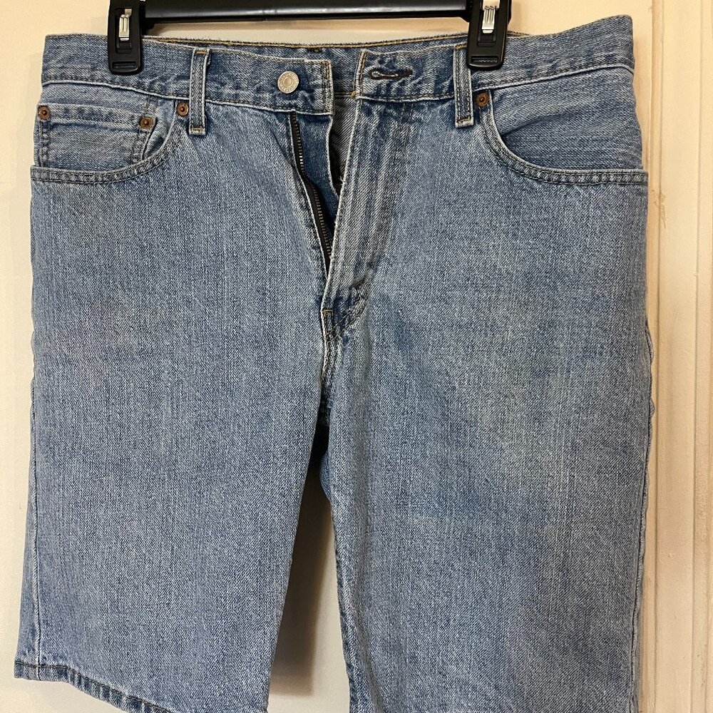 Men's Levis 505 Blue Jean Shorts Size 33